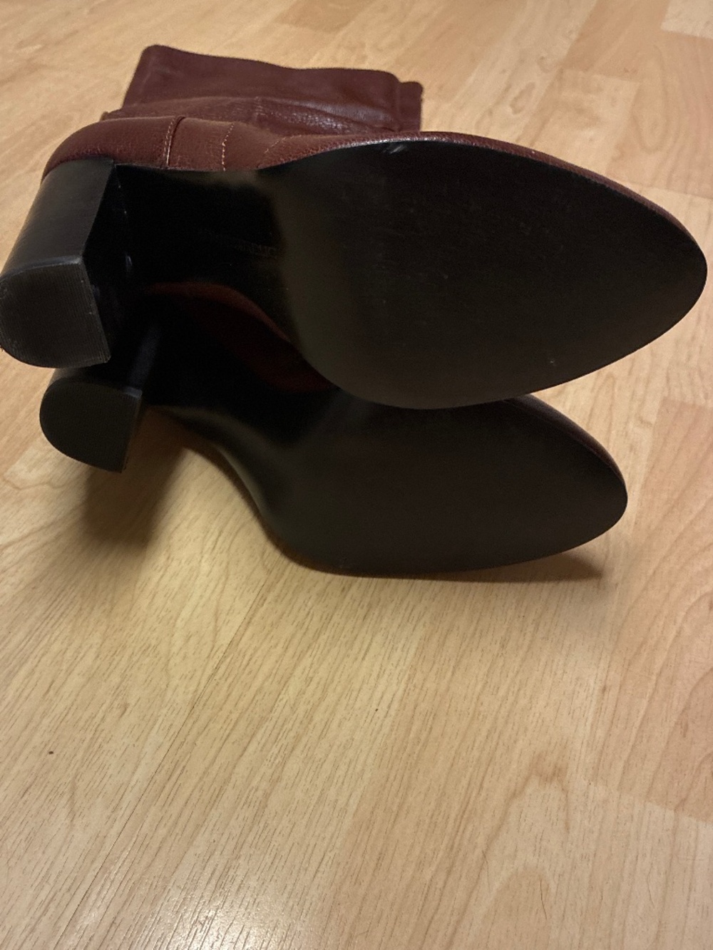 Banana Republic Hello Sole Mate Brown Leather Heel Boots - Picture 2 of 4
